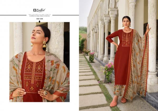 Zulfat Mahonia Vol 3 Exclusive jam Cotton Designer Dress Material Collection